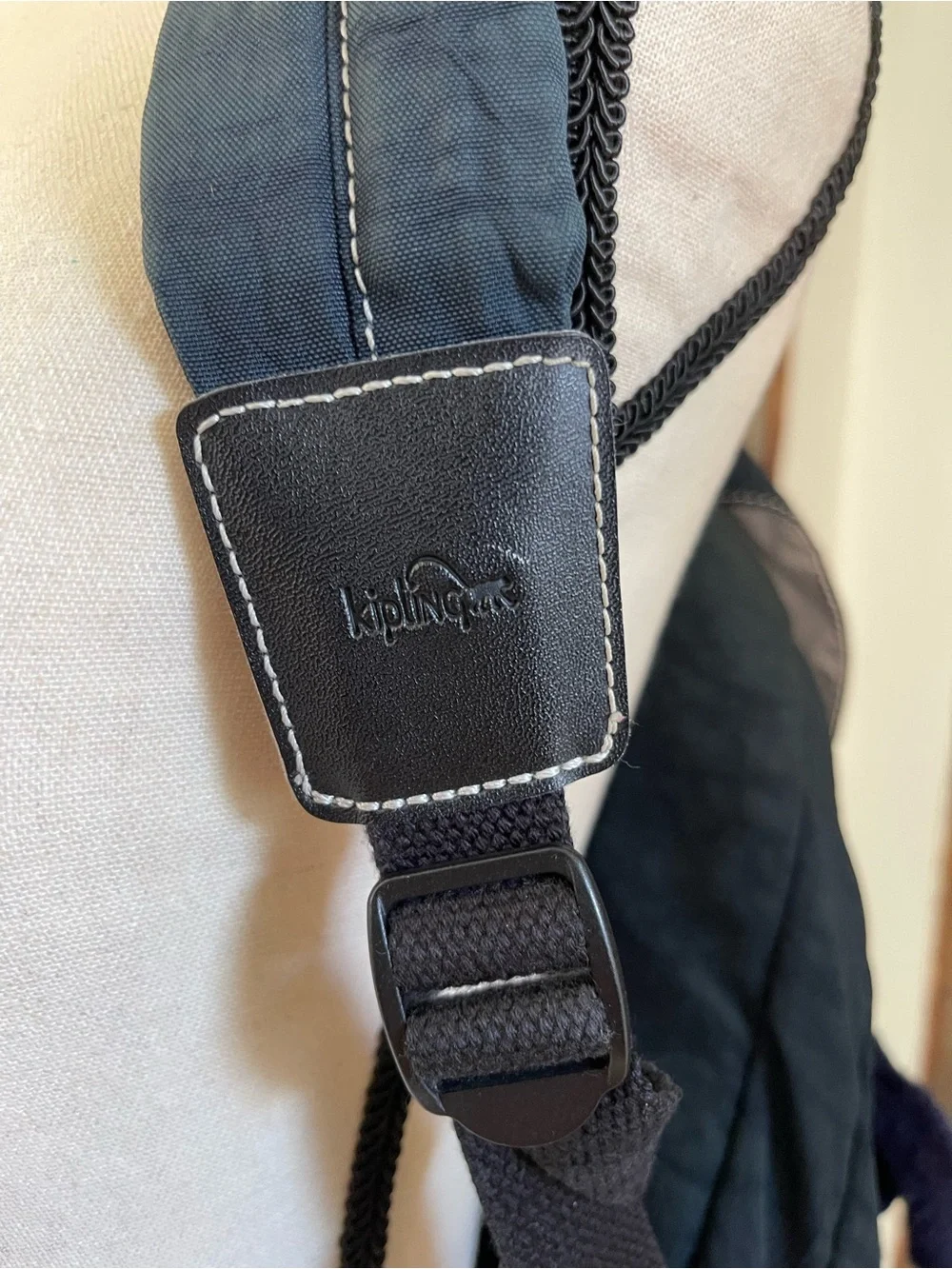 Kipling Deep Blue Everyday Backpack with Monkey Keychain